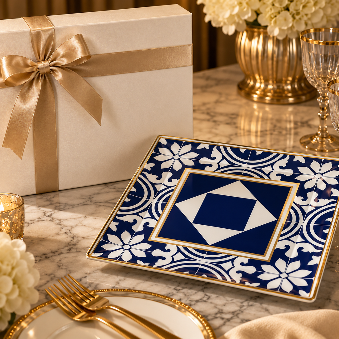 INFINITY BLUE PLATTER