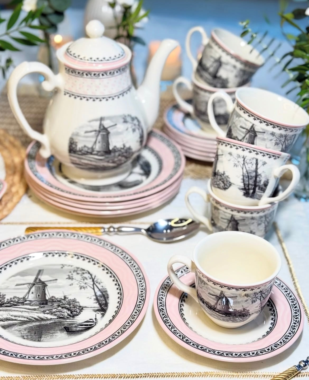 Windmill Whisper Tea Set (set of 20 )