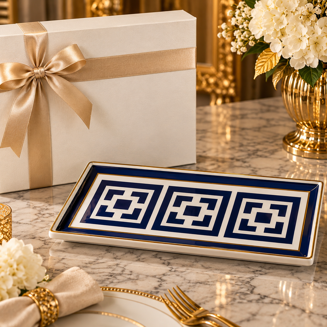 INFINITY BLUE PLATTER