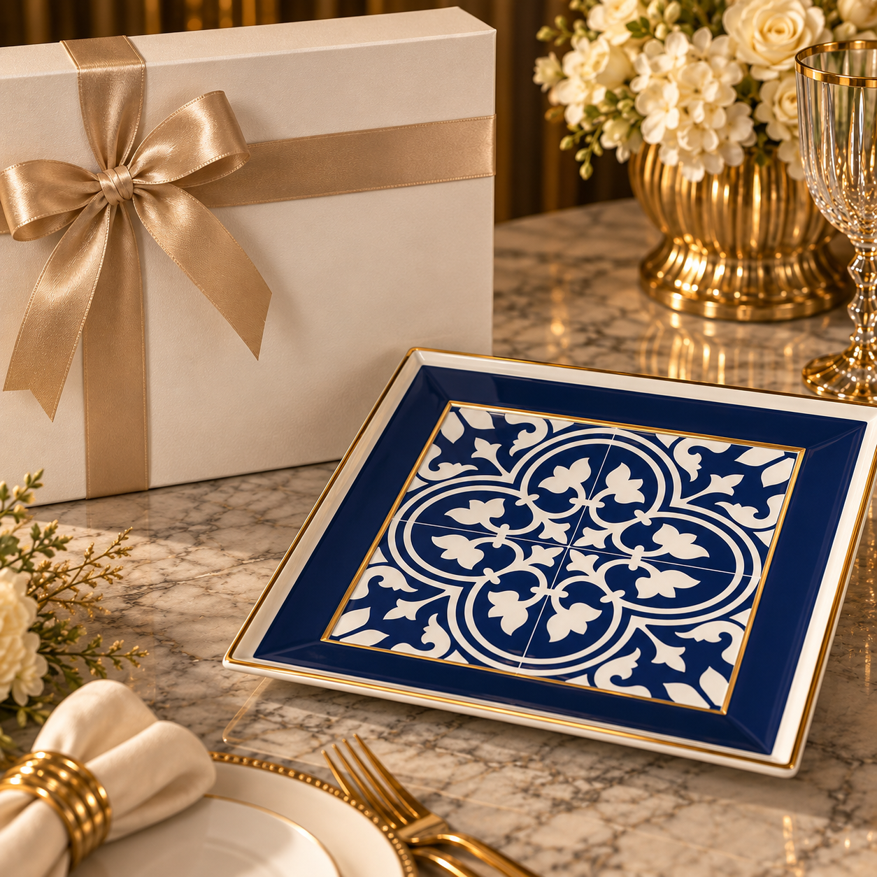 INFINITY BLUE PLATTER