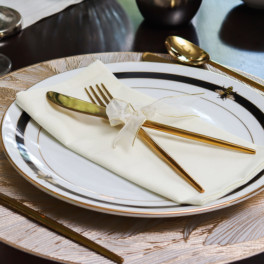 21 pc Dinner set | Black | Bee