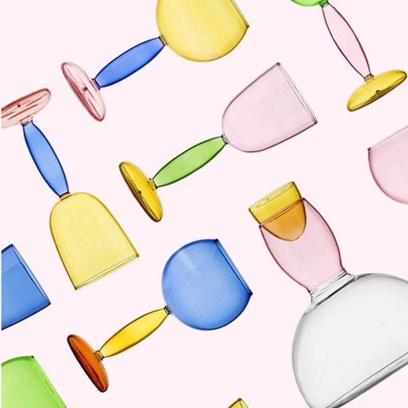 Set of 4 wine Goblets ( same colour)