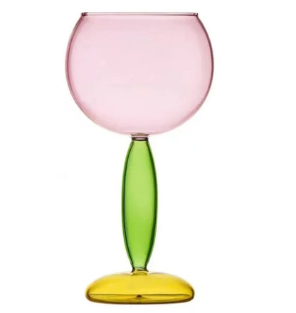 Set of 4 wine Goblets ( All different colours)