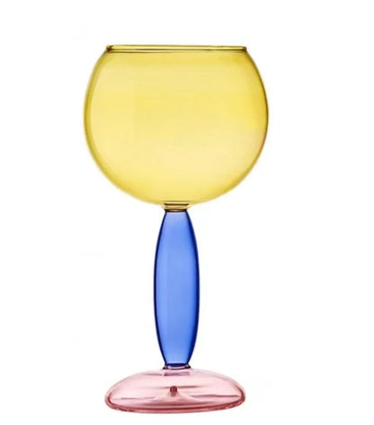 Set of 4 wine Goblets ( All different colours)