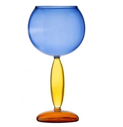 Set of 4 wine Goblets ( All different colours)