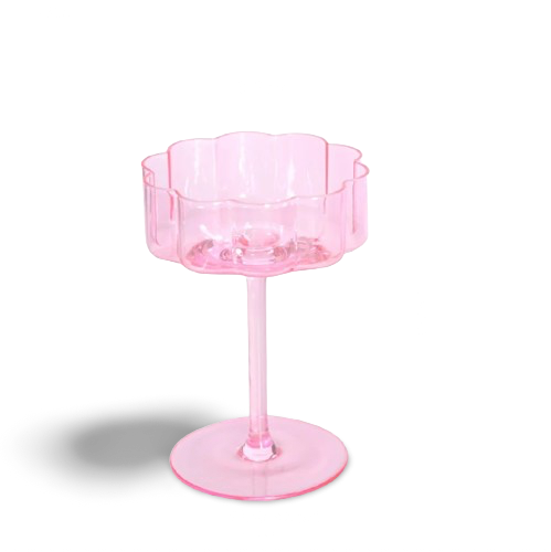 Tulip glasses (set of 4 all different colour)