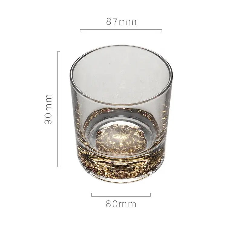 GUILDED MAGESTY LION/EAGLE WHISKEY GLASS (SET OF 4)