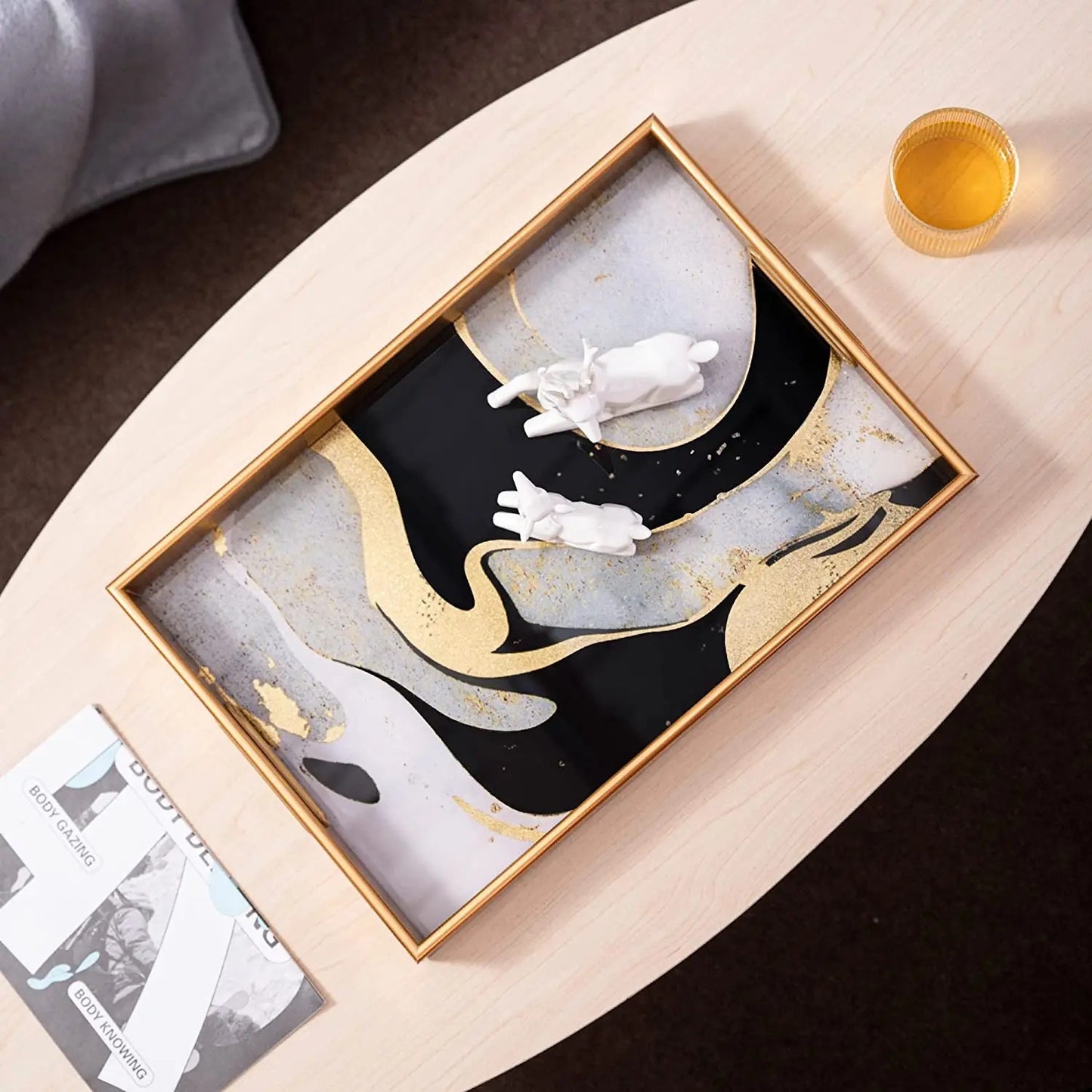 NoirGold Luxe Tray