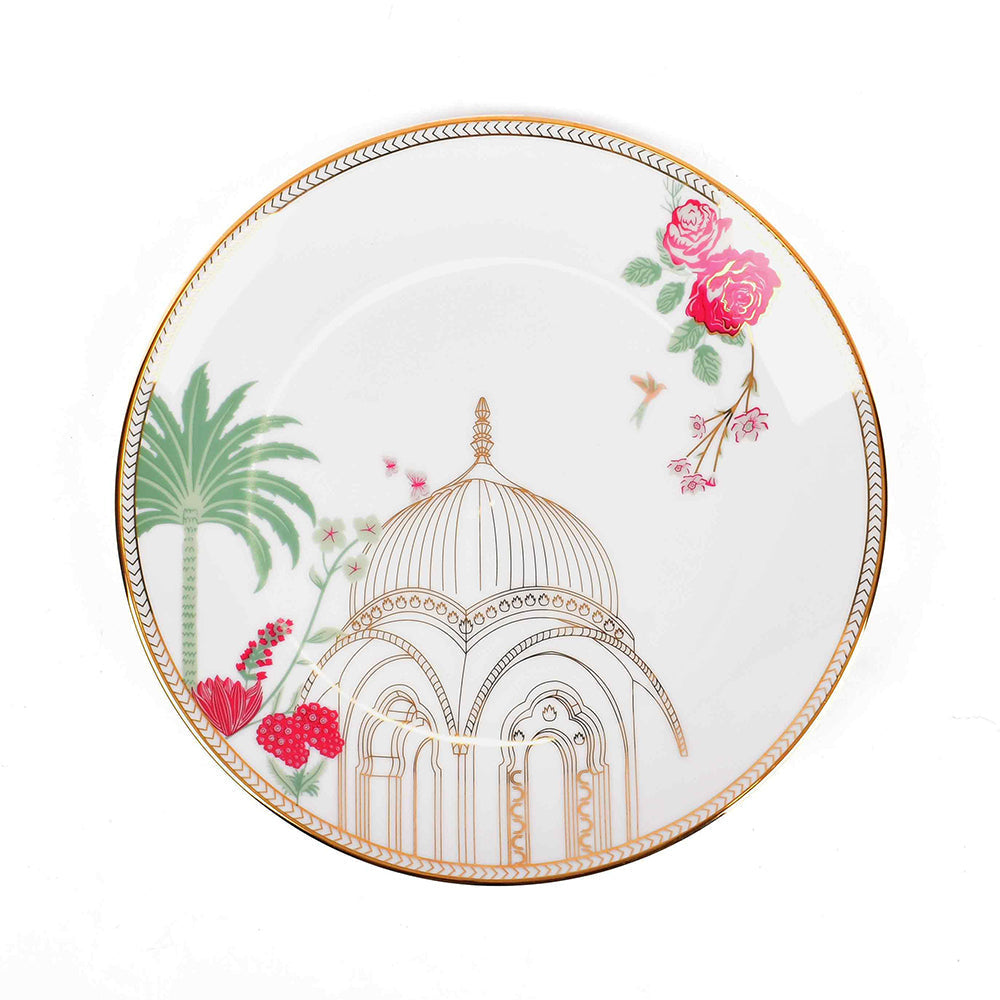 21 pc Dinner set | Red | Mughal Garden