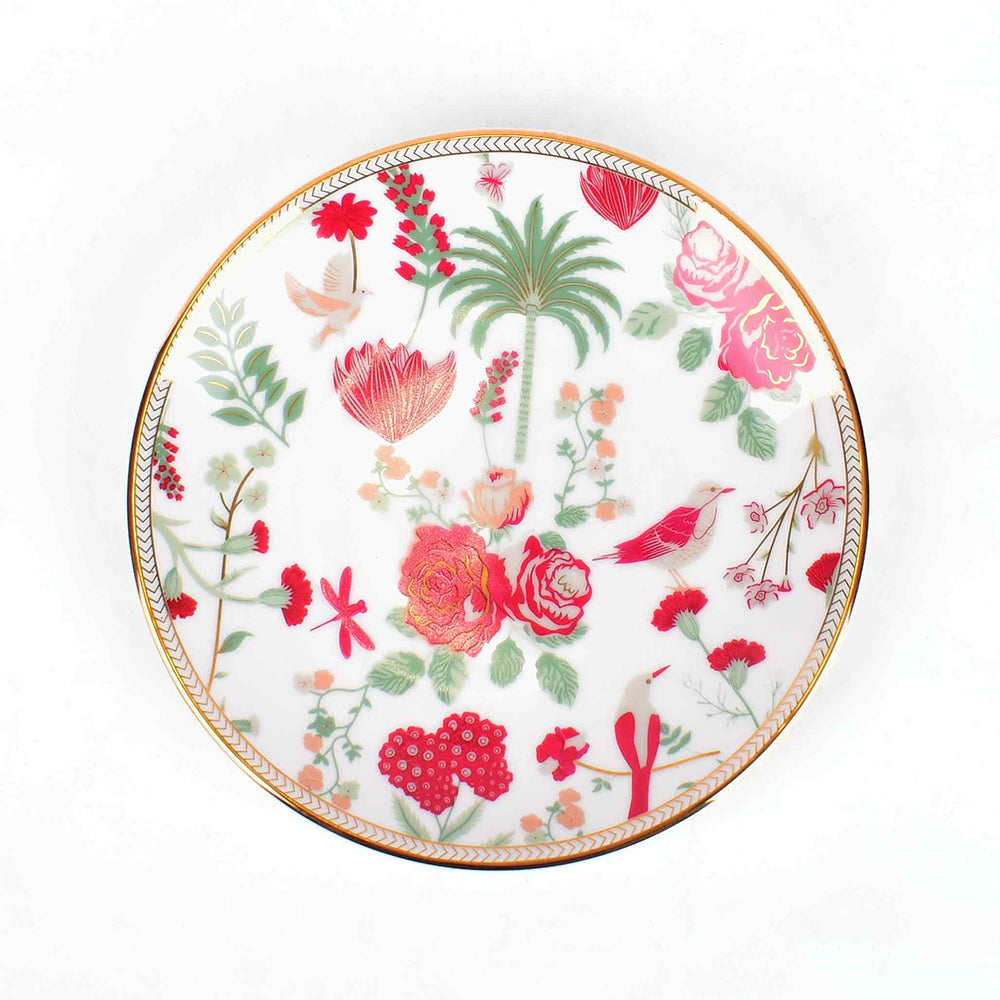 21 pc Dinner set | Red | Mughal Garden