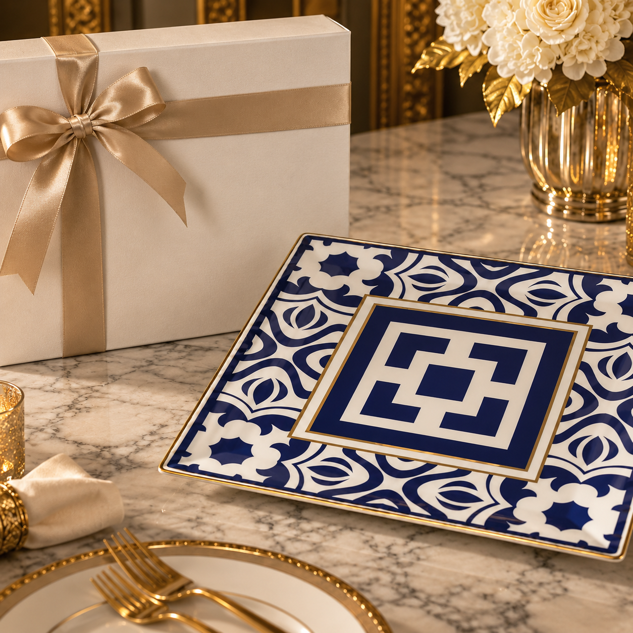 INFINITY BLUE PLATTER